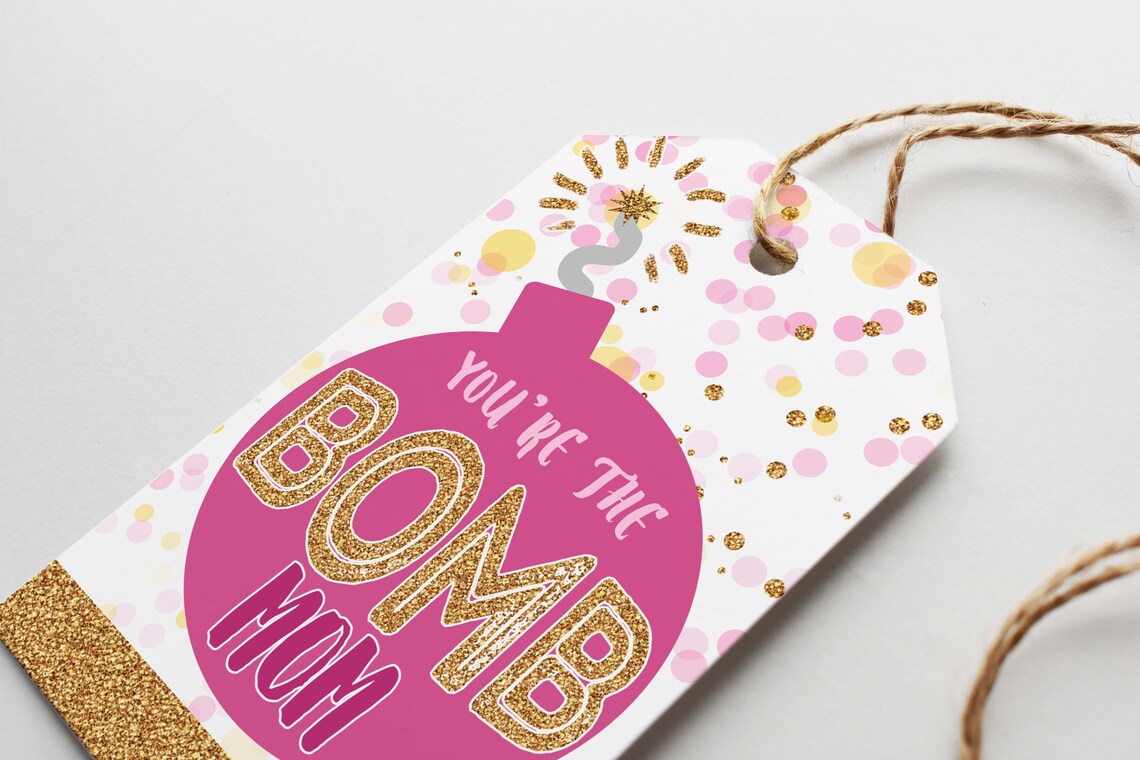 Printable Mother's Day Bath Bomb Gift Tag You're The | Etsy