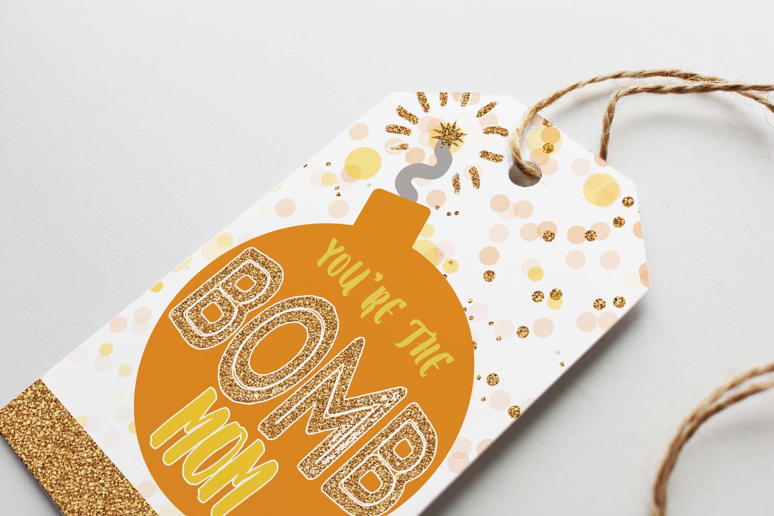 Printable You're The BOMB Mom Mother's Day Gift Tag | Etsy