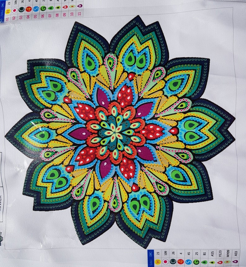 Special Drills Mandala 5D Diamond Painting 30 x 40cm Home Wall Decor Diamond Painting Mandala Round Drill Painting