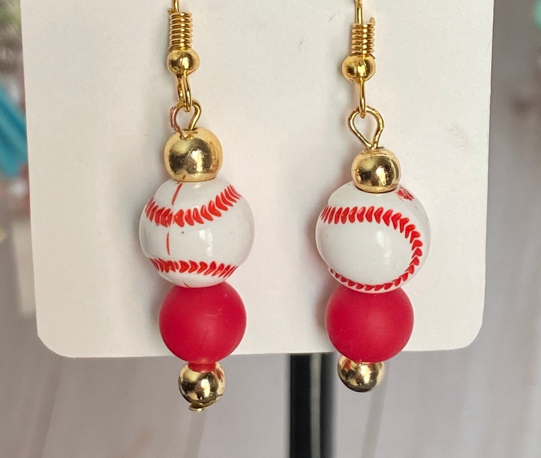 Baseball Earrings Etsy