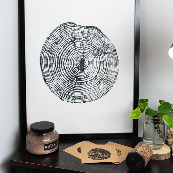 Tree Ring Art Etsy
