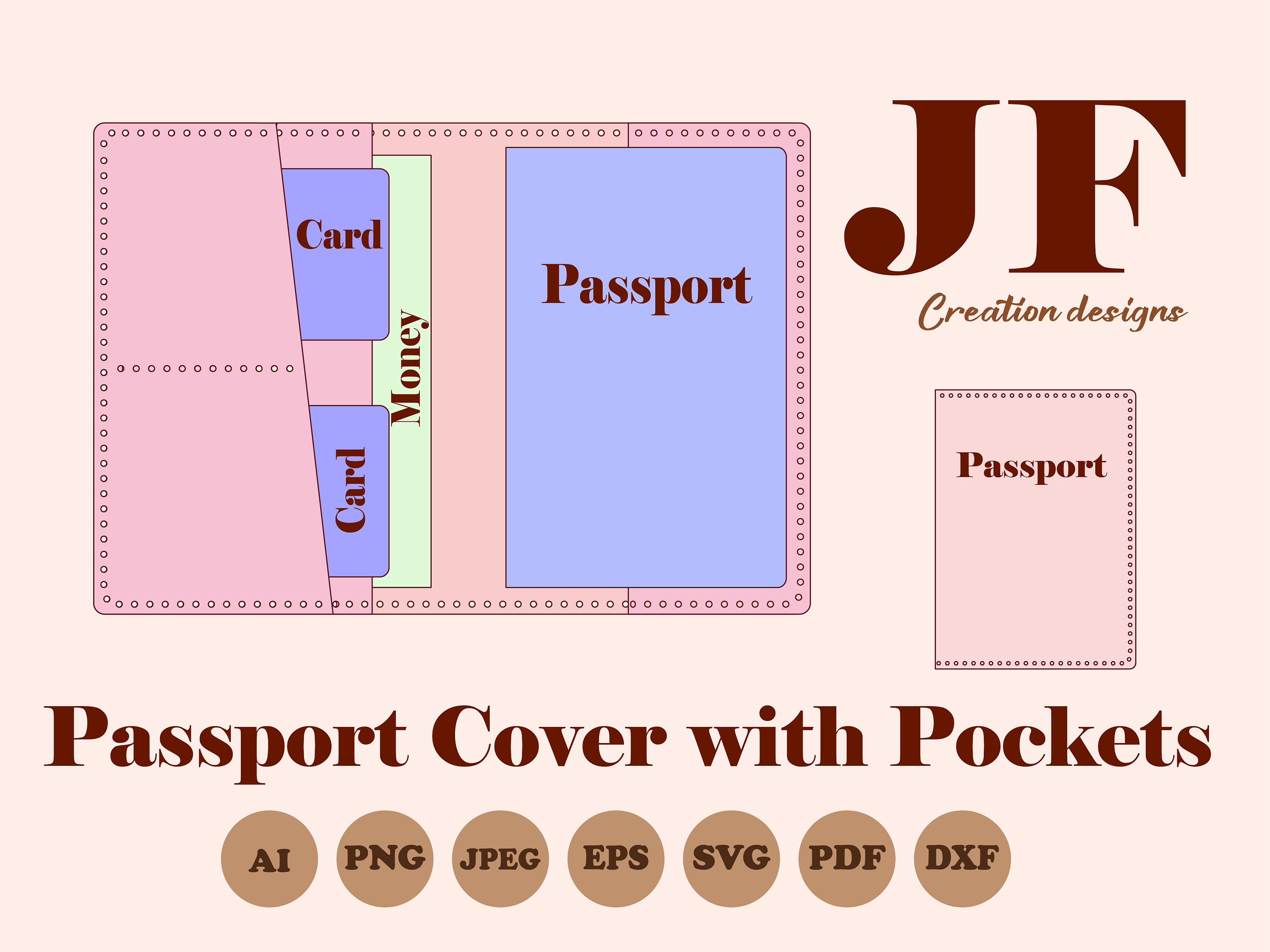 PACKOVE travel passport cover passport holder card slots passport cover  case card protector case card holder cute passport cover flower passport  cover