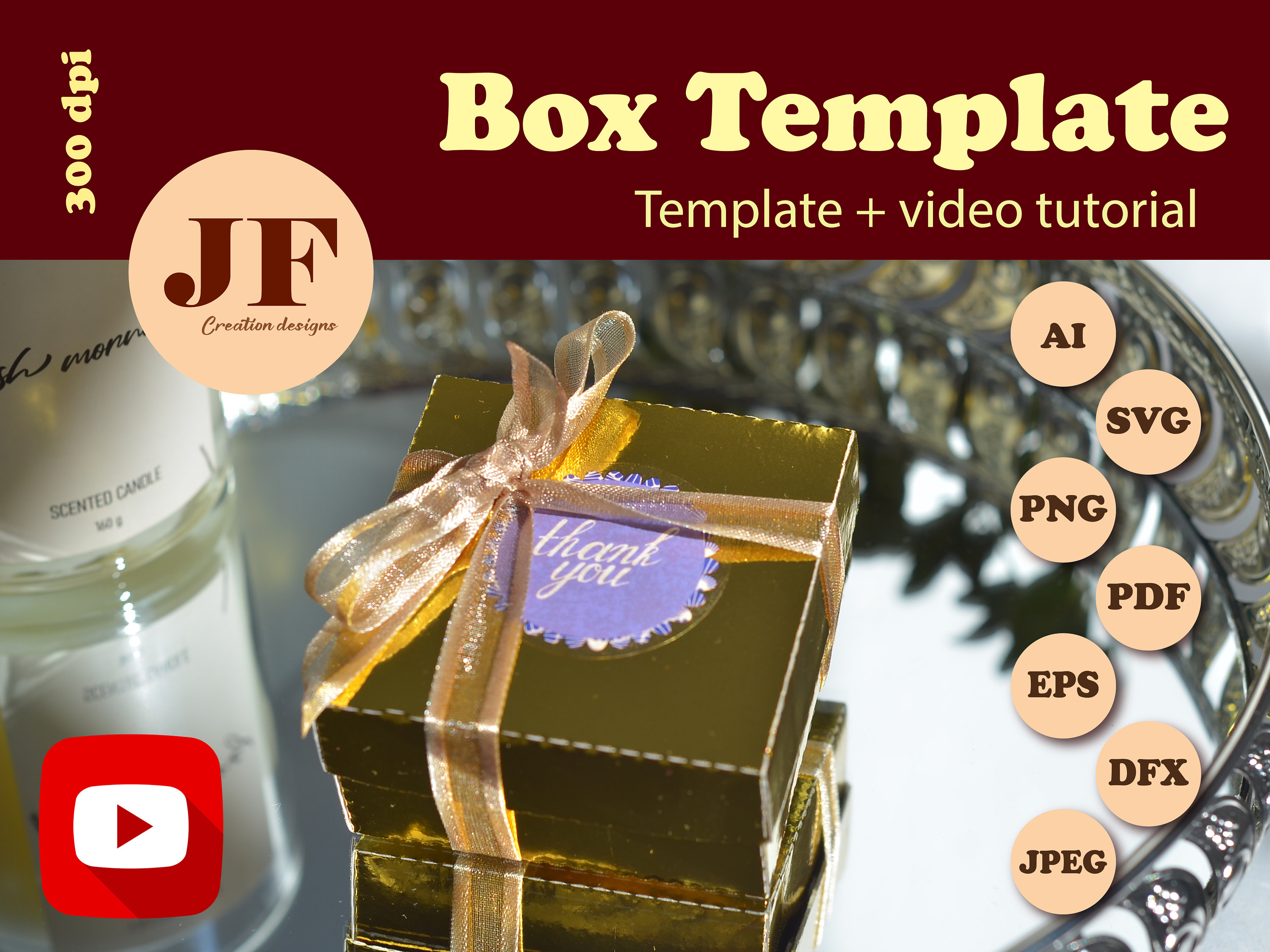 Bow Box Template: Gift & Soap Packaging SVG, Cricut Files (PDF) - Etsy