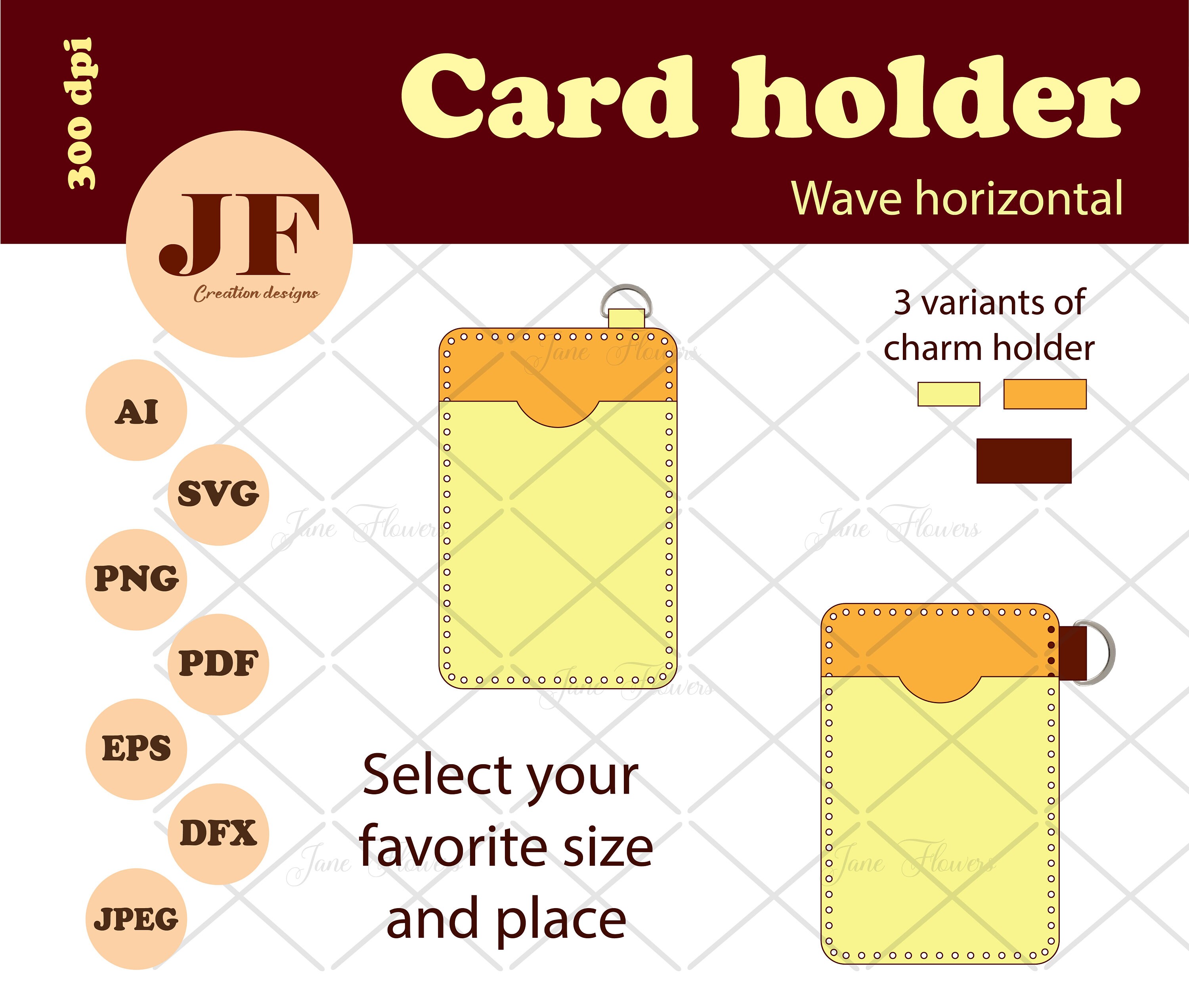 Business Card Holder SVG Keychain Card Holder SVG Card Etsy