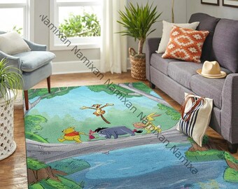 Disney Rug Disney Lover Gift,Floor Decor,Winnie The Pooh Disney Carpet Disney Clollection Floor Decor Tiger Disney Rug Winnie Pooh Rug