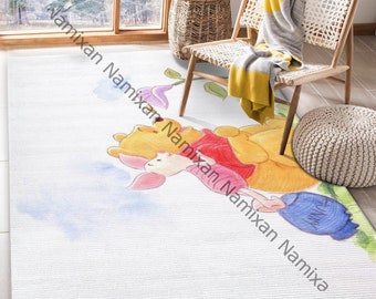 Disney Rug Disney Lover Gift,Floor Decor,Winnie The Pooh Disney Carpet Disney Clollection Floor Decor Tiger Disney Rug Winnie Pooh Rug