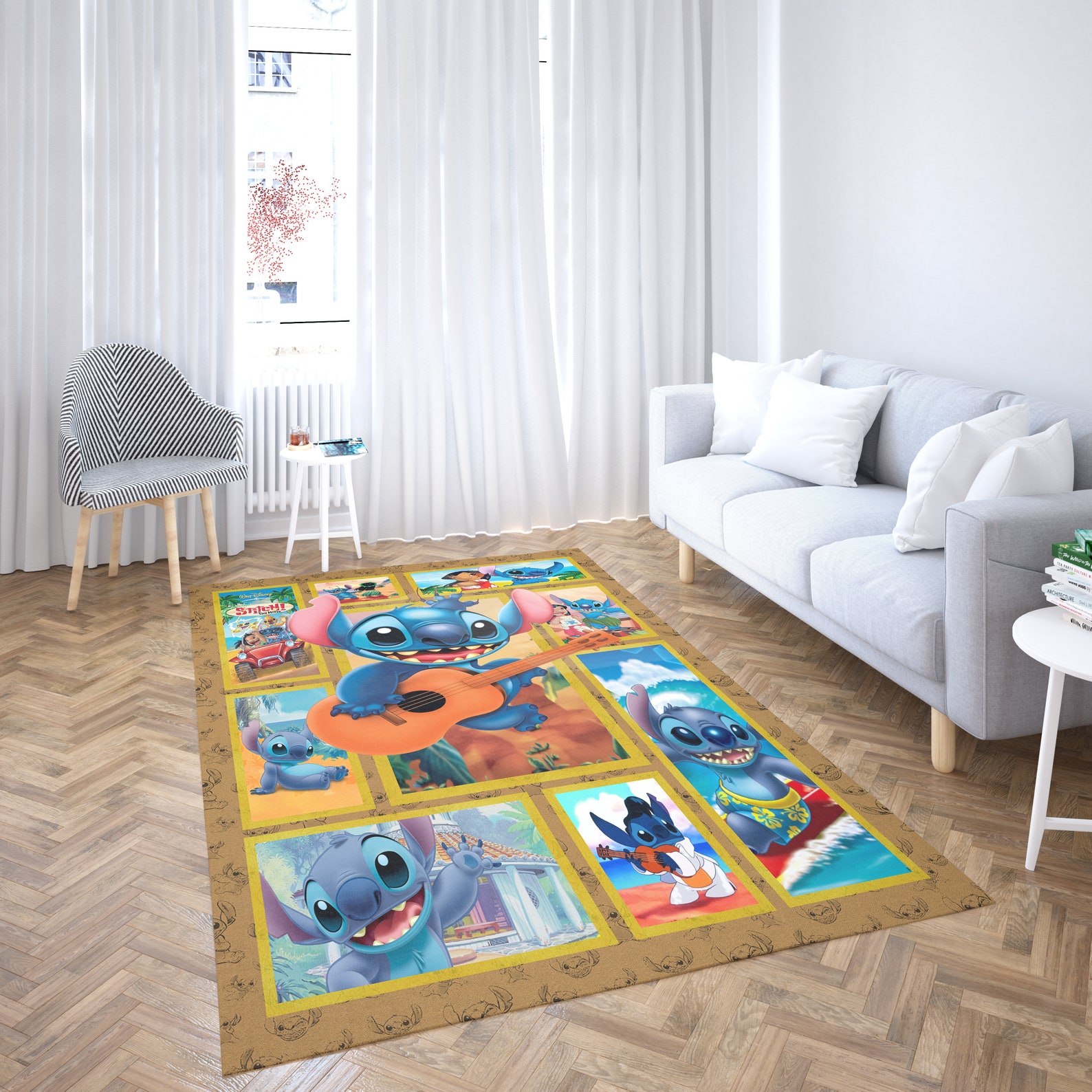 Disney Lilo Angel Rectangle Rug Disney Lilo and Stich Area Etsy