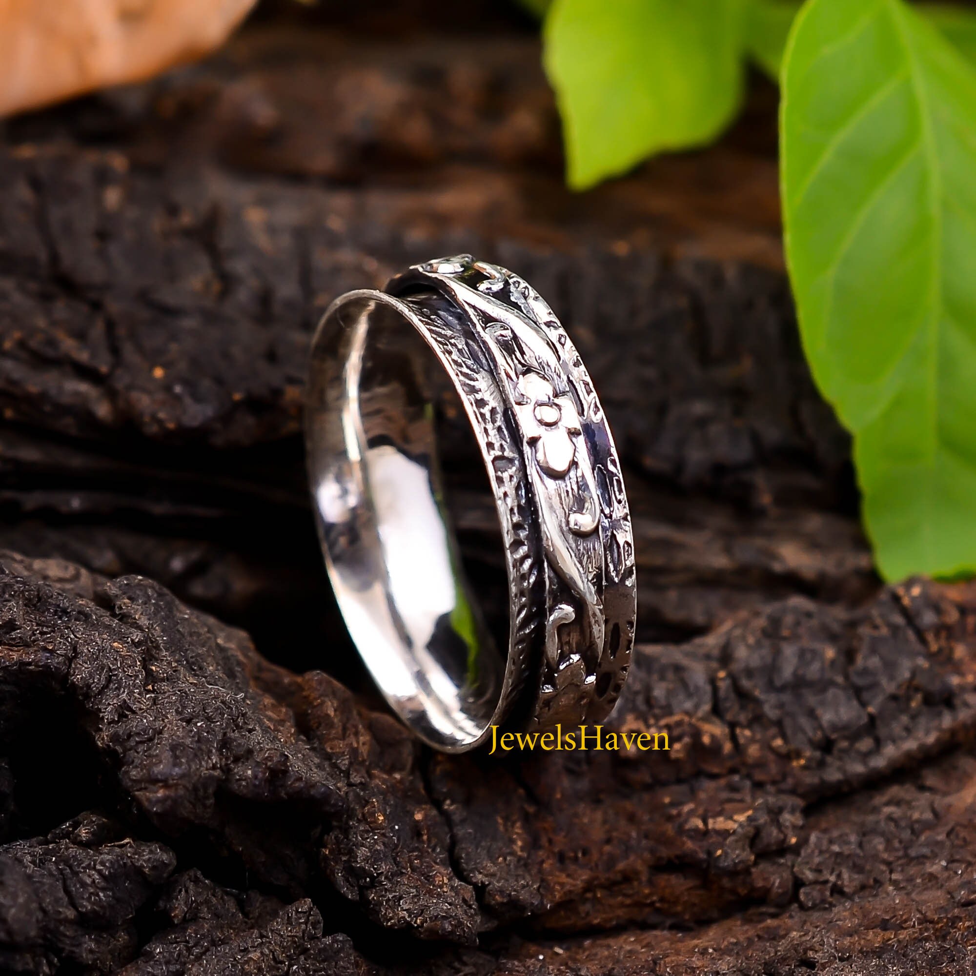 Multi Spin Band Ring* 925 Sterling Silver Spinner Ring for Women* Statement Ring* Handmade Ring* Anxiety Ring* Meditation Ring* Spinner Ring