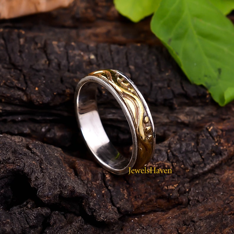 925 Silver Ring Statement Ring Unisex Ring Wide Band Ring Silver Spinner Ring Thumb Ring Handmade Ring Boho Ring Personalized Ring
