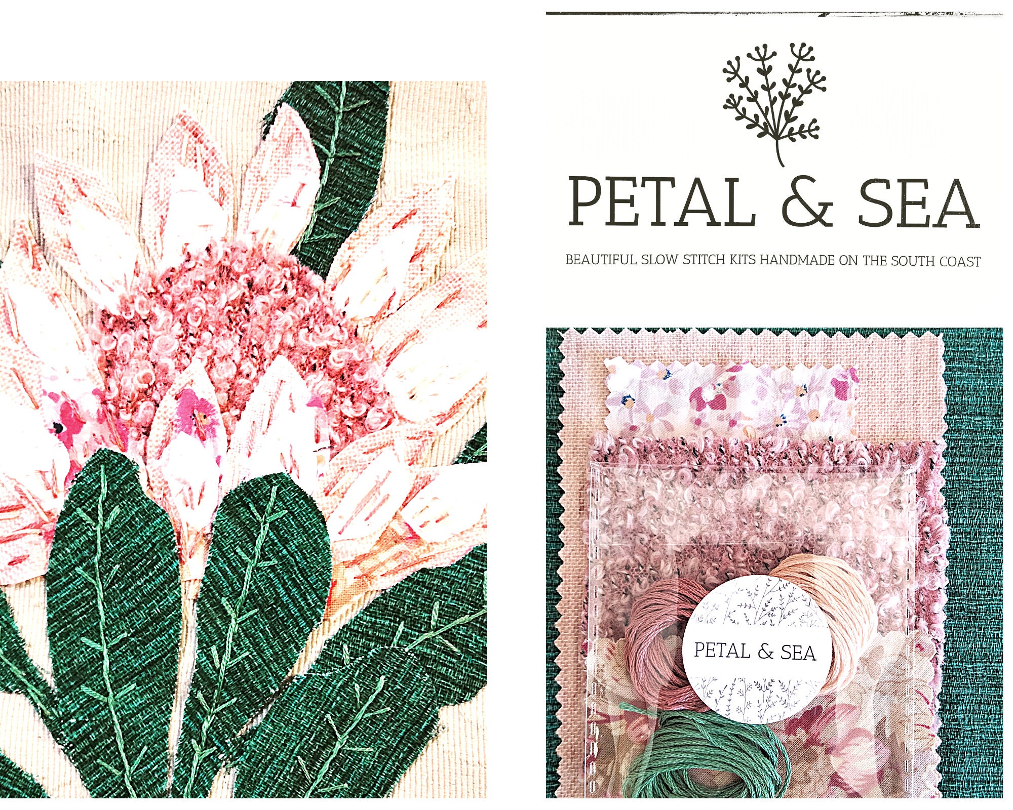 Protea Slow-Stitching Kit - Wattle&Loop