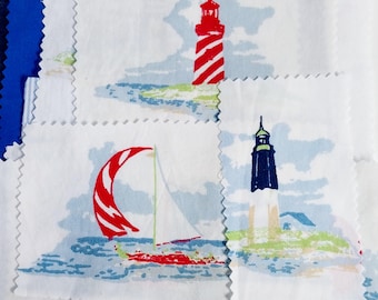 Vintage sailing fabic bundle