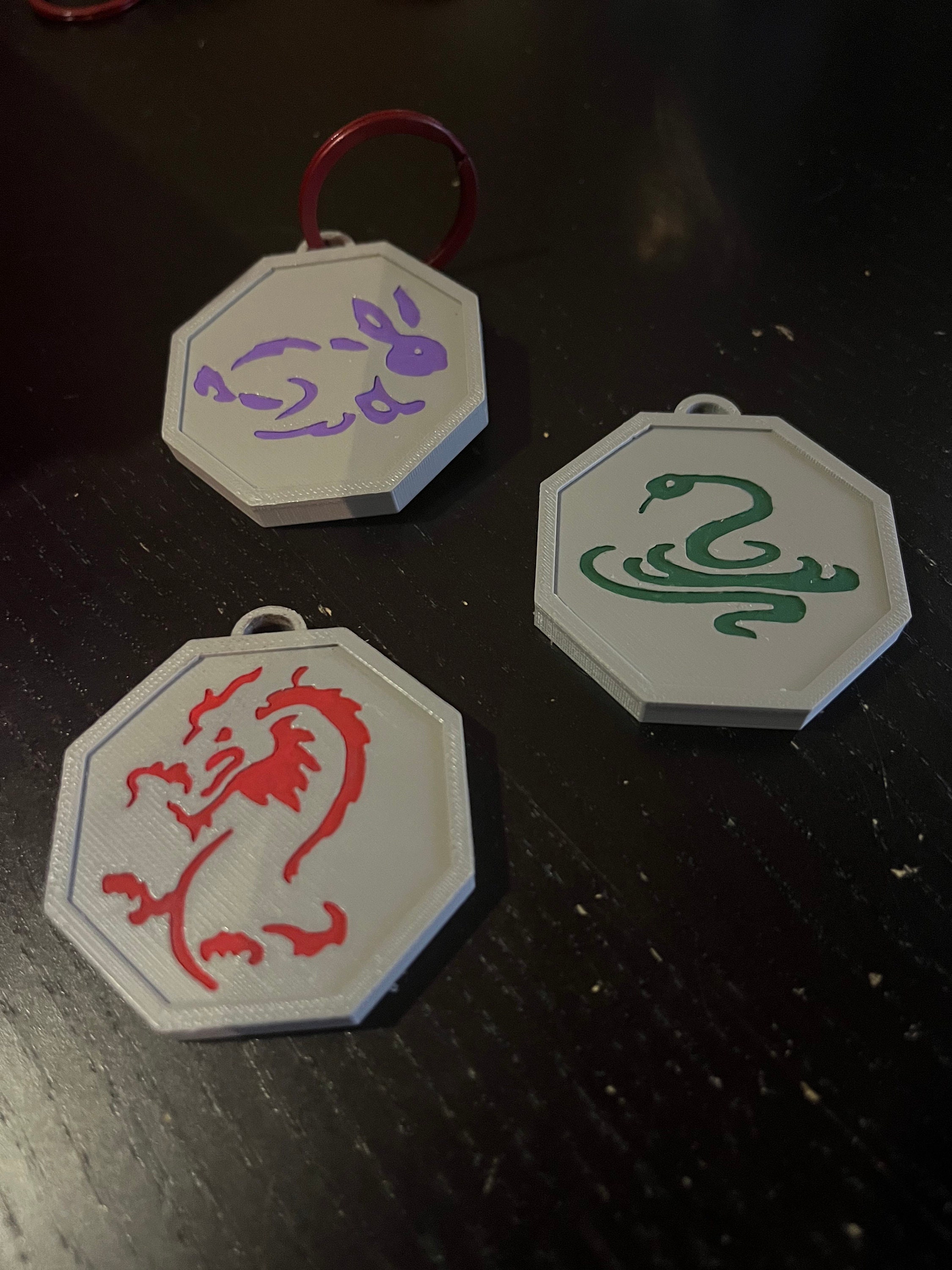 12 Jackie Chan Adventures Zodiac Talismans. 3D Printed and Hand Painted ...