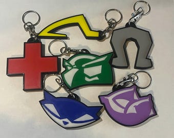 Sly Cooper Keychains (3d Printed)