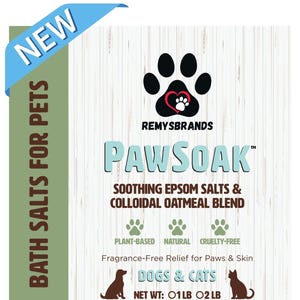 Cover image for PawSoak bath Salts for Pets by RemysBrands.com
