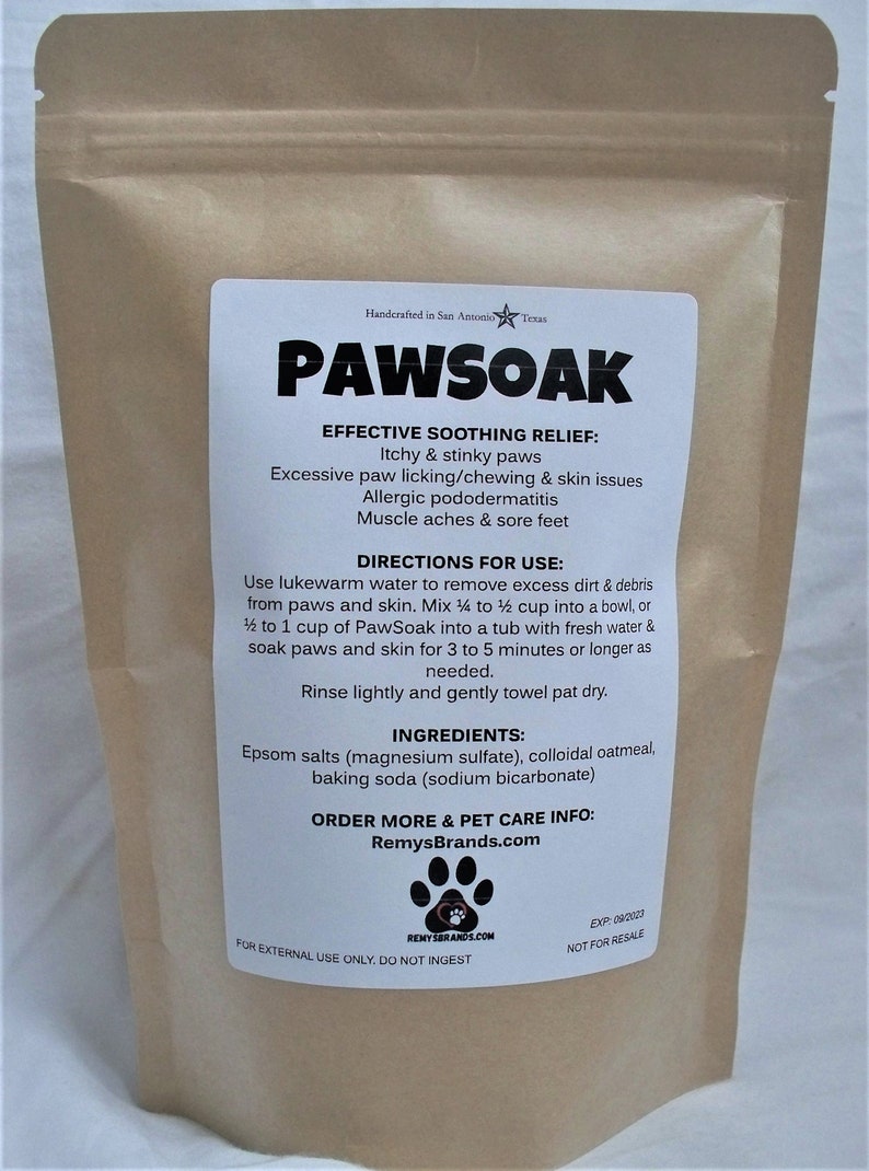Pawsoak Bath Salts Blend for Dogs and Cats Epsom Salts Etsy
