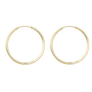 9ct yellow gold sleepers 12mm hoop earrings real  9ct gold unisex gift boxed