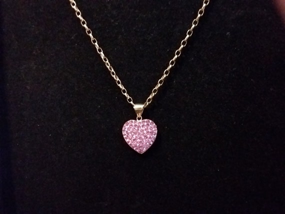 9ct Crystal Heart Pendant 9ct Crystal Heart Pendant