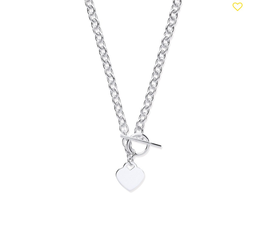 【HYERES LOR】25SS★ Pebble Heart Silver T-Bar Necklace S HYERES LOR】25SS☆ Pebble Heart Silver T-Bar Necklace S
