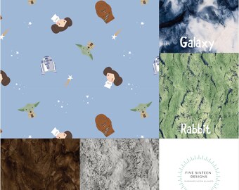 Grogu and Friends Couverture Minky sous licence