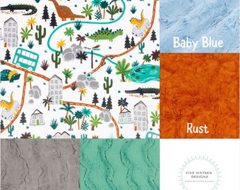 Wild Dino Minky Blanket