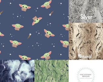 Mandelorian Grogu Licensed Minky Blanket