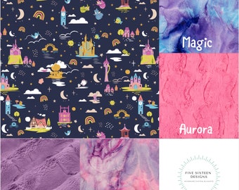 Disney Princess Castles Licensed Minky Blanket