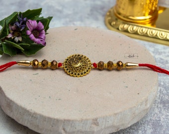 Om Rakhi, designer Rakhi - Pour frère/Bhai, Raksha Bandhan, Rakhri, Veera Rakhi, frère soeur Bond, cravate Rakhi, Rakhi pour adultes