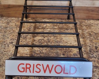 Handmade  Cast Iron Skillet Display Stand / Rack.  GRISWOLD  WAGNER LODGE. Free Shipping!!!