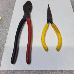 KLEIN TOOLS D203-7-SEN SIDE-CUTTING LONG NOSE PLIERS NEW **FREE