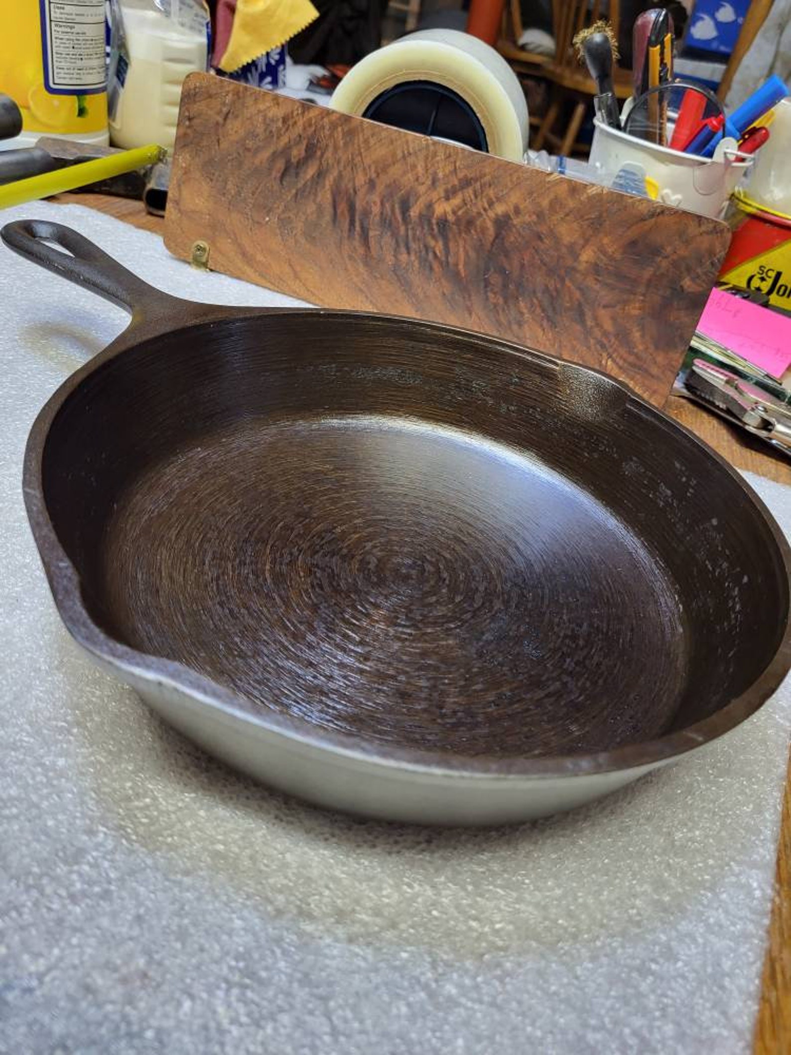 Vintage Lodge 3notch Cast Iron Skillet. 6SK 6 With Heat Etsy