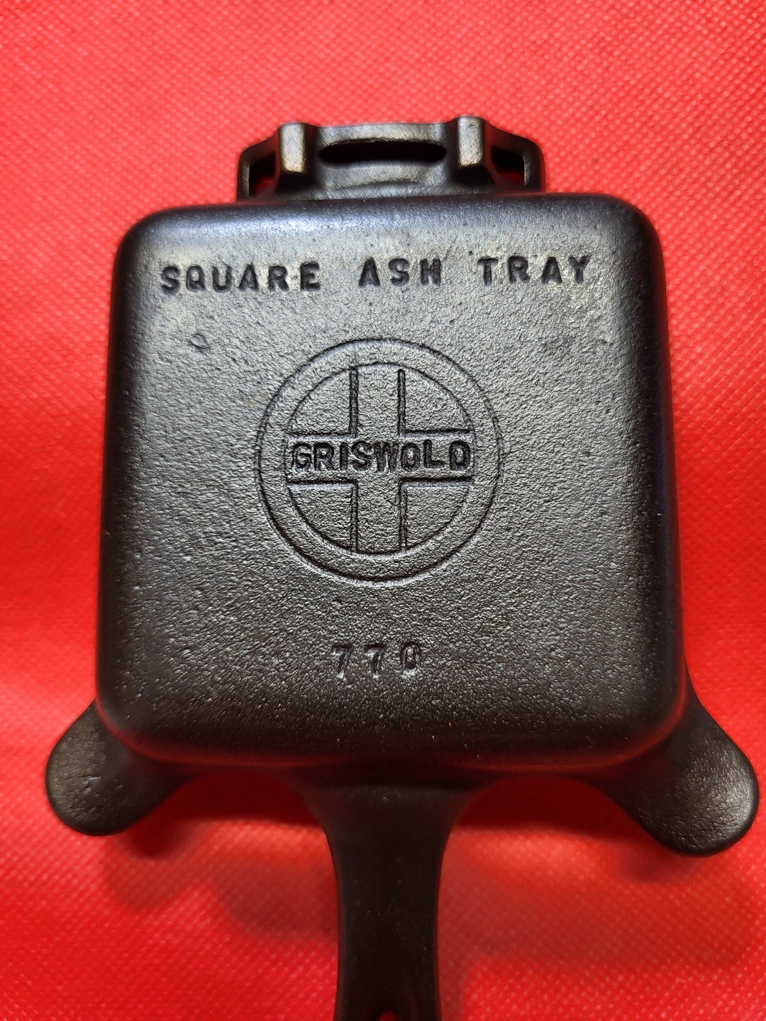 Vintage Griswold 770 Square Skillet Cast Iron Ashtray With - Etsy