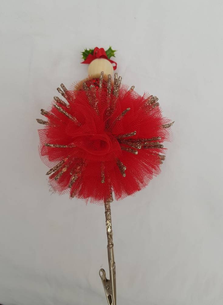 Christmas Tree Decoration Clip on Christmas Lady Etsy