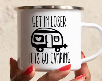 Camping Mug, Enamel Camping Mug, Camping Coffee Mug