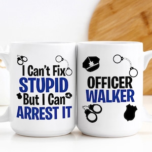 Personalized Police Officer Mug, Police officer gifts, Cop mug, Gift for Police Officer, Police, Police Gift