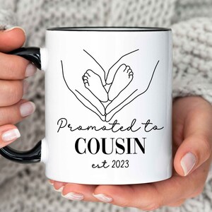 Promoted to Cousin Mug, Cousin gift, Cousin Mug, Cousin for Aunt, Cousin mug, pregnancy announcement Cousin, Cousin gift new baby