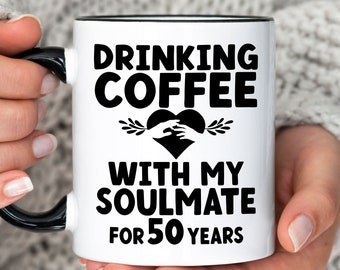 50th anniversary gifts for parents, 50th wedding anniversary gifts, 50th wedding anniversary mug