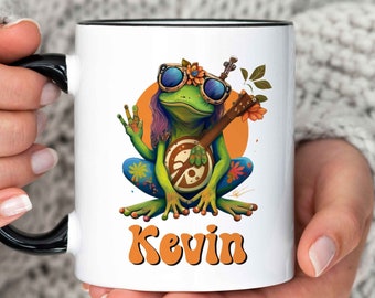 Frog Mug, Personalized Frog Mug, Frog Lover Gift, Frog Mug Gift