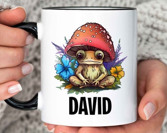 Personalized Frog Mug, Frog Lover Gift, Frog Mug Gift