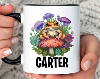 Personalized Frog Mug, Frog Gift, Frog Lover Gift, Frog Mug Gift