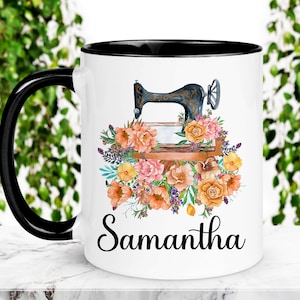 Personalized Sewing Mug, Gift for Sewers, Sewing Gift, Gift for her, Gift for seamstress, Gift for grandma, seamstress