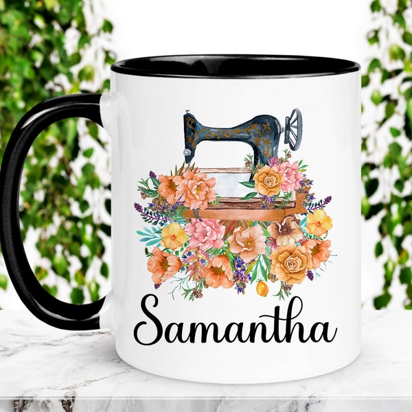 Personalized Sewing Mug, Gift for Sewers, Sewing Gift, Gift for her, Gift for seamstress, Gift for grandma, seamstress