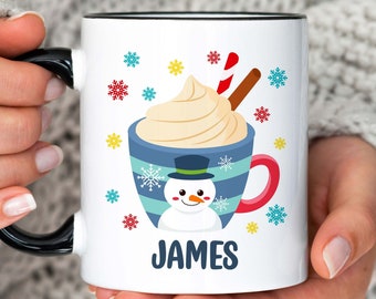 Personalized Christmas Mug, Personalized Christmas Gift, Mug For Kids, Personalized Gift, Custom Mug, kids hot chocolate mug