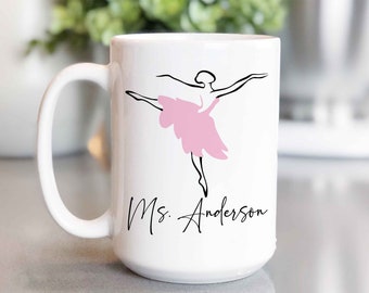 Personalized Dance Teacher Gifts, Dance Teacher Mug, Dance Teacher