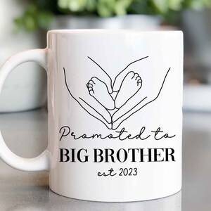 Promoted to Big Brother, Big Brother pregnancy announcement, big brother mug
