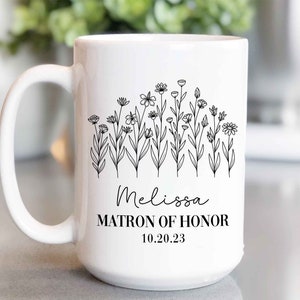 Matron of honor, Matron of honor gift, Matron of honor mug, Personalized matron of honor gift