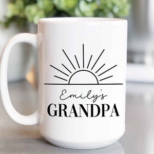 Personalized Grandpa Mugs, Grandpa Gift, Grandpa Birthday Gift, Grandpa Mug, Grandfather Gift
