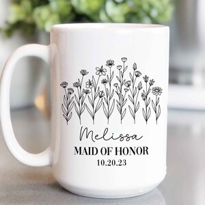 Maid of honor gift from bride, maid of honor gift sister, maid of honor mug