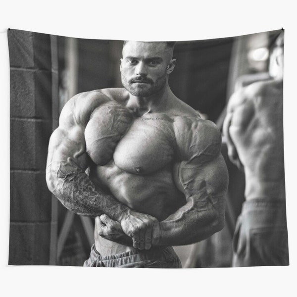 Cbum - Chris Bumstead Trendy Tapestries, Chris Bumstead Wall Tapestry, Weightlifting Wall Hanging