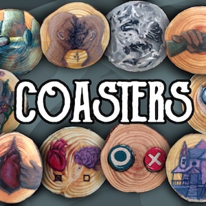 Coasters - Handmade painting unique model - 10 models