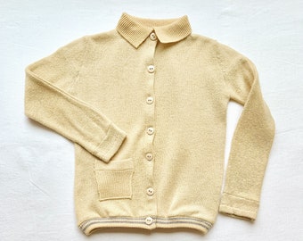 4-5 Years / Yellow Felted Lambswool Jacket